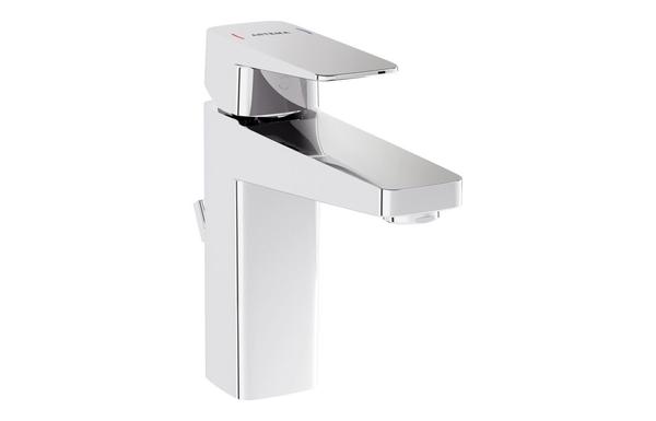 VitrA Root Square Basin Mixer w/Waste Lever - Chrome